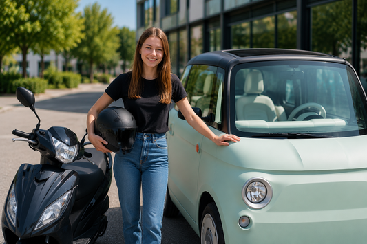 PASSERELLE AM SCOOTER VERS VOITURETTE